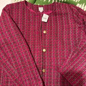 J. Crew Pink Tweed Blazer